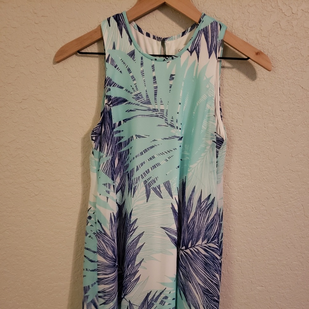Womens Calvin Klein Dress with Palm Prints